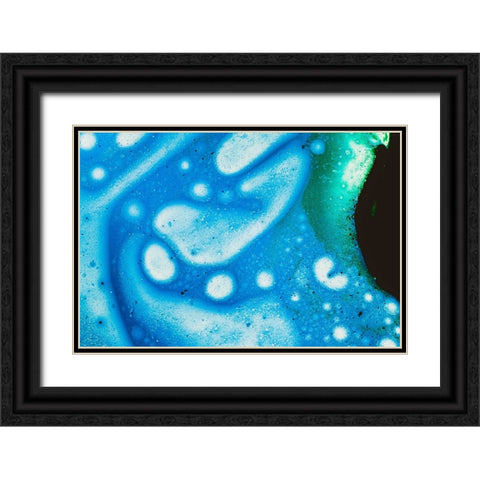 Paint-oil and water Black Ornate Wood Framed Art Print with Double Matting by Muench, Zandria