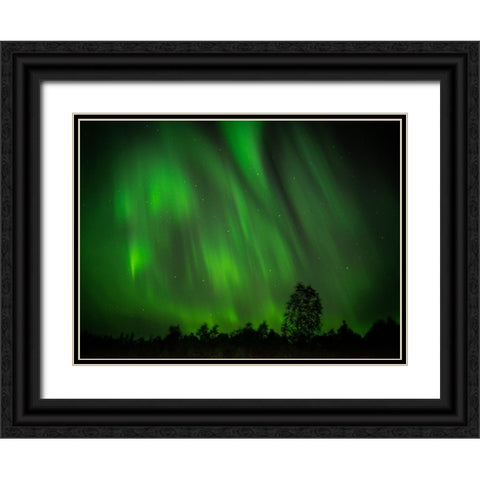 My Perfect Night Black Ornate Wood Framed Art Print with Double Matting by Caroline Stroksnes, Mette