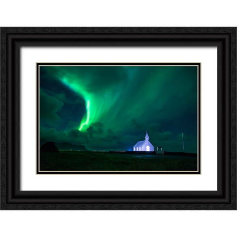 Magic Night In Budir Black Ornate Wood Framed Art Print with Double Matting by Auf dem, Andrea