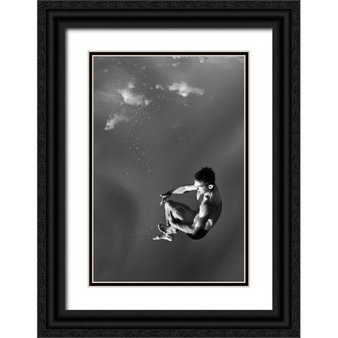 Untitled Black Ornate Wood Framed Art Print with Double Matting by Ross, Francisco