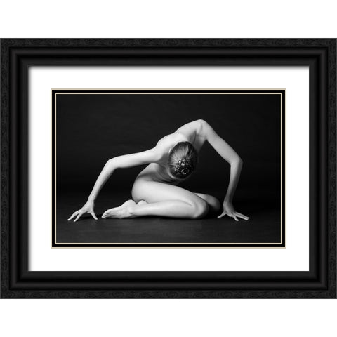 Rubia Black Ornate Wood Framed Art Print with Double Matting by AndyD10