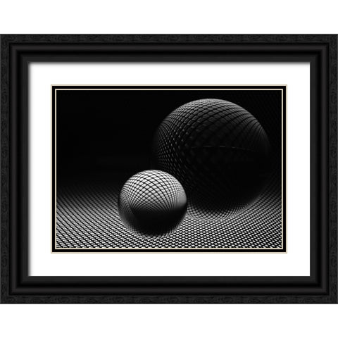 Darkness Black Ornate Wood Framed Art Print with Double Matting by Westum, Heidi
