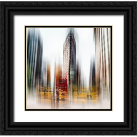 Flatiron Black Ornate Wood Framed Art Print with Double Matting by Chiriaco, Carmine