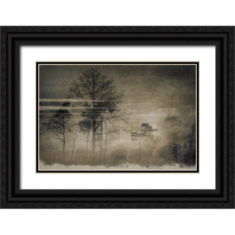 Old Postcard Black Ornate Wood Framed Art Print with Double Matting by Talen, Nel