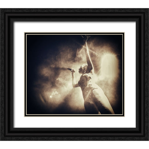 Joy #004 Black Ornate Wood Framed Art Print with Double Matting by Samuelsson, Anders