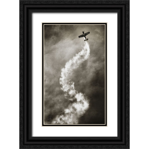 Aviation Dna Black Ornate Wood Framed Art Print with Double Matting by Reinders, Riekus