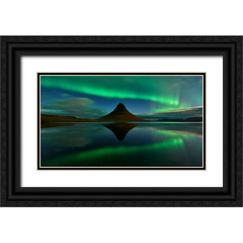 Surrounding Black Ornate Wood Framed Art Print with Double Matting by Moreno, Miguel
