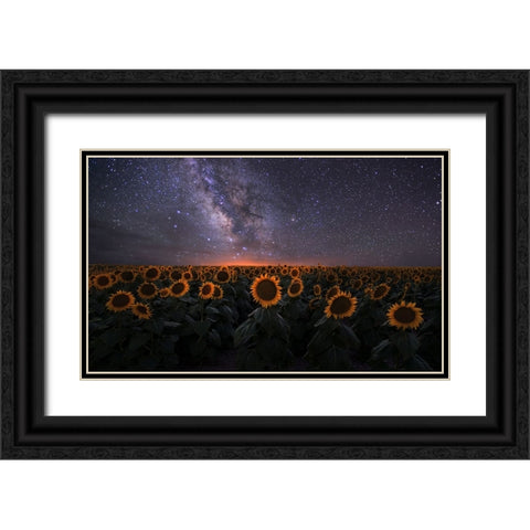 Dreamscape Black Ornate Wood Framed Art Print with Double Matting by Xu, Mei