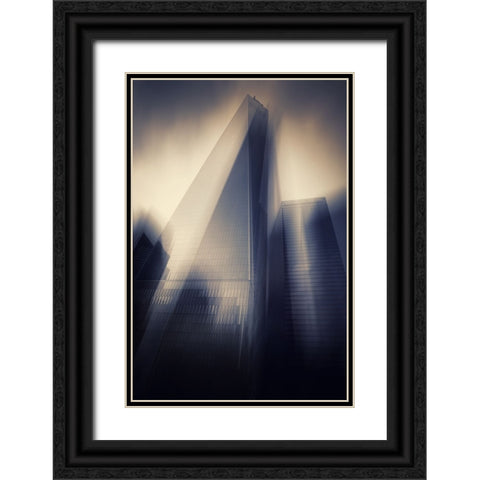 Nyc Black Ornate Wood Framed Art Print with Double Matting by Della Latta, Massimo