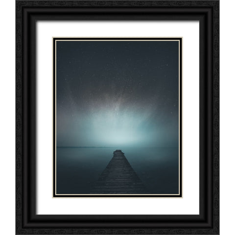 Under The Stars Black Ornate Wood Framed Art Print with Double Matting by Fraccaroli, Andrea