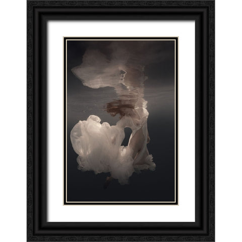 Radiance Black Ornate Wood Framed Art Print with Double Matting by Laudin, Dmitry