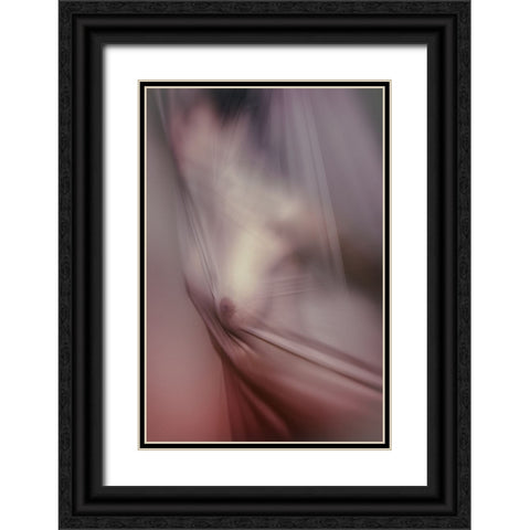Veil Black Ornate Wood Framed Art Print with Double Matting by Bartal, Balazs