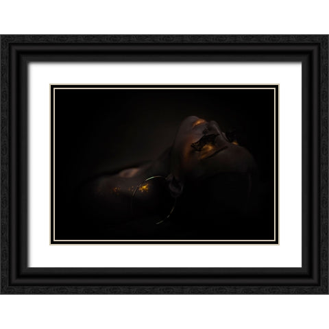 Cleopatra Black Ornate Wood Framed Art Print with Double Matting by Iltus, Maya