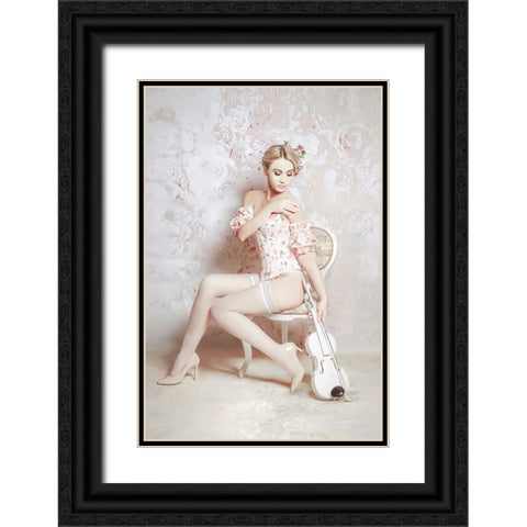 Bright Melody Black Ornate Wood Framed Art Print with Double Matting by Bolgov (Axe), Ruslan