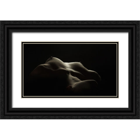 Breast Black Ornate Wood Framed Art Print with Double Matting by Valevicius, Aurimas
