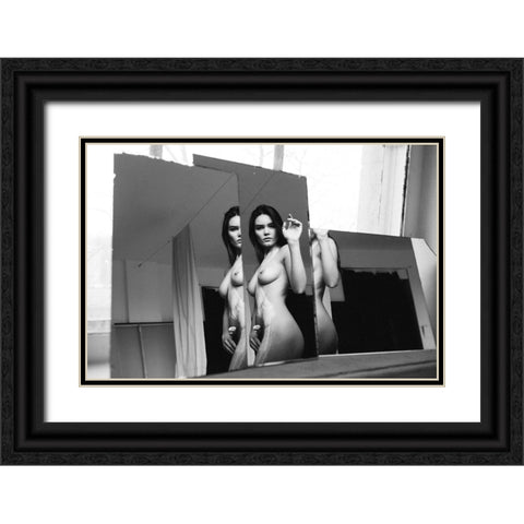 Untitled Black Ornate Wood Framed Art Print with Double Matting by Kornienko, Borislav