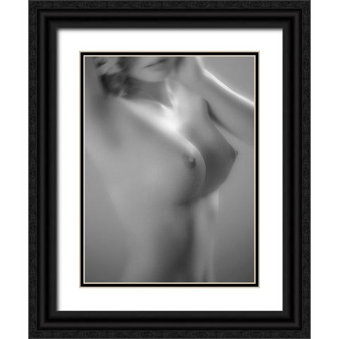 Nude Art Black Ornate Wood Framed Art Print with Double Matting by Thien Vu, Vu