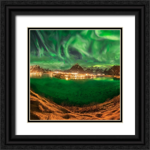 Hell In The Sky Black Ornate Wood Framed Art Print with Double Matting by Smid Master, Jan