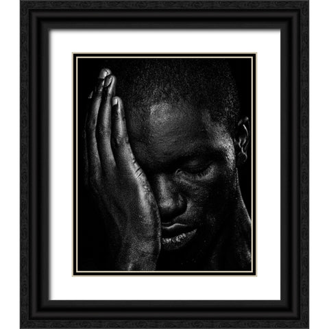 Why Go Black Ornate Wood Framed Art Print with Double Matting by lotzin -, mario