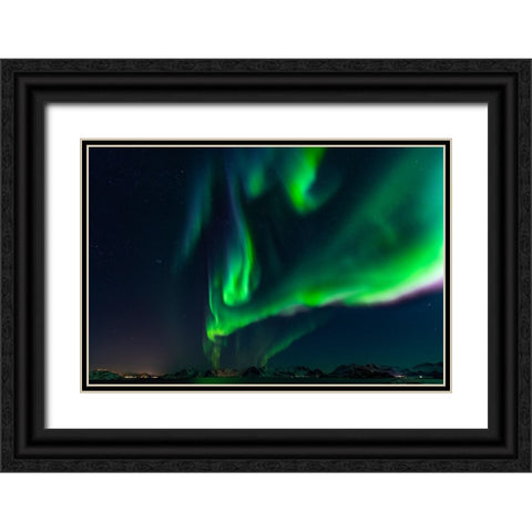 Dancing Lights Black Ornate Wood Framed Art Print with Double Matting by Alicke, Bjoern