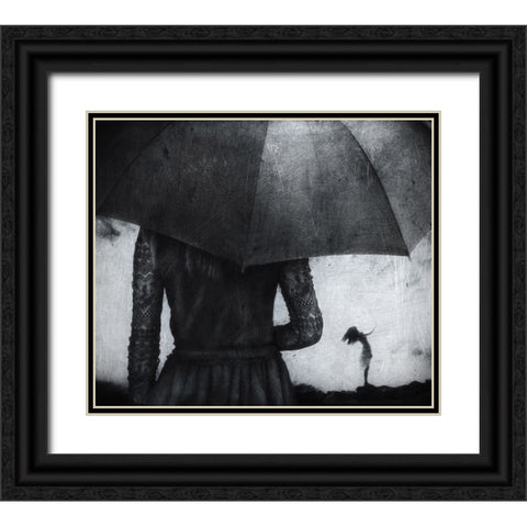 Crashing Black Ornate Wood Framed Art Print with Double Matting by Sulistiawan, Hari