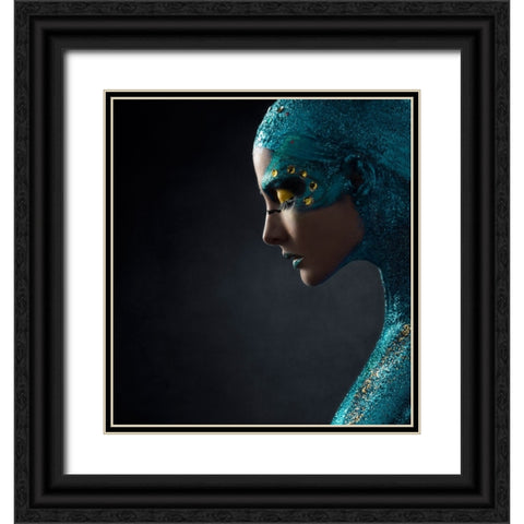 Untitled Black Ornate Wood Framed Art Print with Double Matting by Sanchez, Alfredo