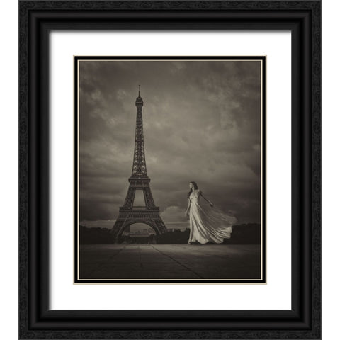 Vive La Libertac Black Ornate Wood Framed Art Print with Double Matting by Netton, Chris
