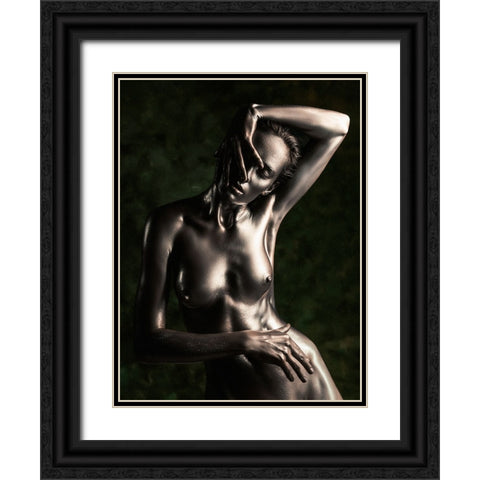 Bronze Black Ornate Wood Framed Art Print with Double Matting by Valevicius, Aurimas