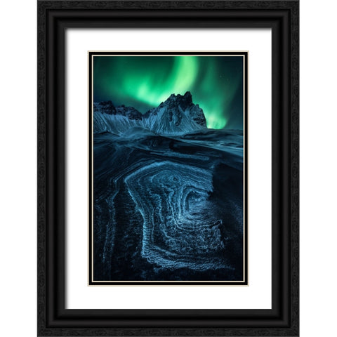 Arctic Signs Black Ornate Wood Framed Art Print with Double Matting by Gastager, Daniel