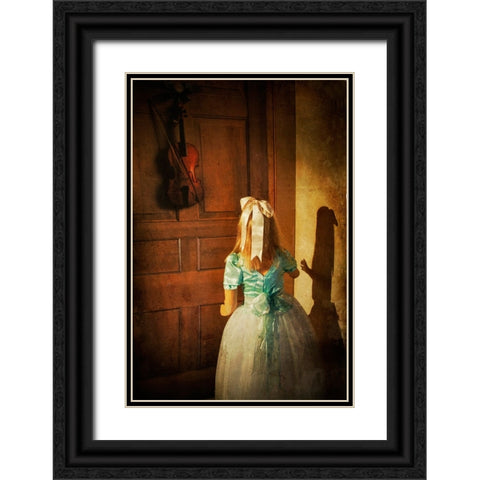 The Violn Black Ornate Wood Framed Art Print with Double Matting by Wentworth, Harry