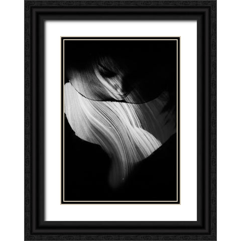 Mystery Black Ornate Wood Framed Art Print with Double Matting by Kovacevic, Mirjana