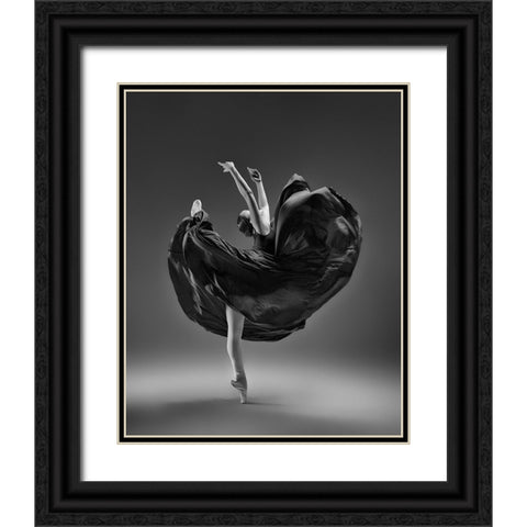 Untitled Black Ornate Wood Framed Art Print with Double Matting by Li, Rob