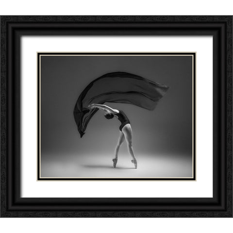 Untitled Black Ornate Wood Framed Art Print with Double Matting by Li, Rob