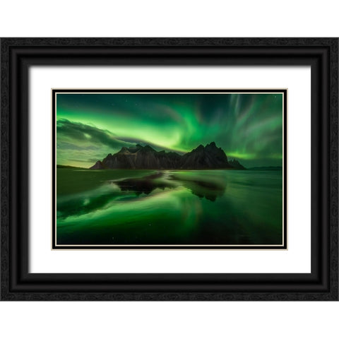Wild Green Hell Black Ornate Wood Framed Art Print with Double Matting by Kuric EP, Marian
