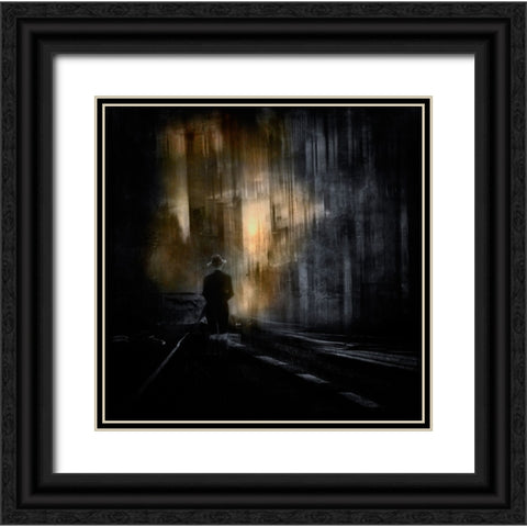 Hope Black Ornate Wood Framed Art Print with Double Matting by Pansky, Rachel
