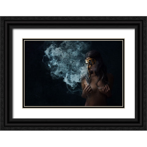 Carnivale Series 10 Black Ornate Wood Framed Art Print with Double Matting by Benvenuti, Laura