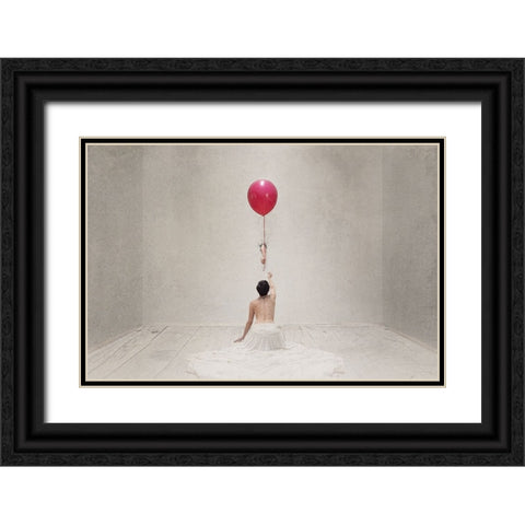 The Gift Black Ornate Wood Framed Art Print with Double Matting by Benvenuti, Laura