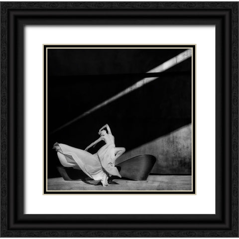 Dancing With The Light Black Ornate Wood Framed Art Print with Double Matting by Pansky, Rachel