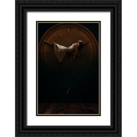 Arresto Momentum Black Ornate Wood Framed Art Print with Double Matting by Benvenuti, Laura
