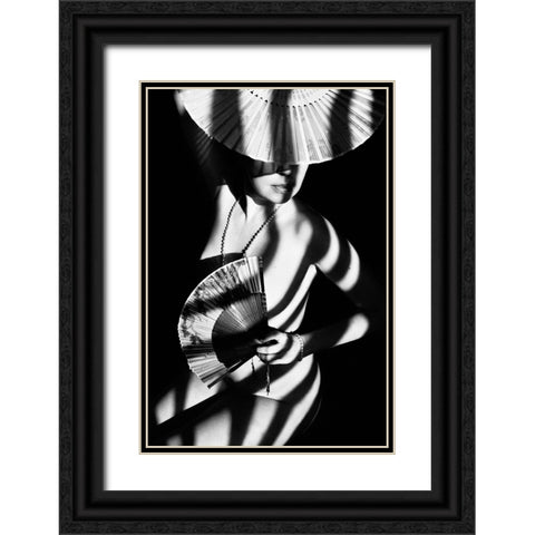 Untitled Black Ornate Wood Framed Art Print with Double Matting by Faletkin, Mikhail