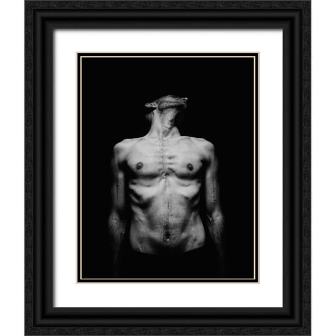 Body Consternation Black Ornate Wood Framed Art Print with Double Matting by Haghi, Babak