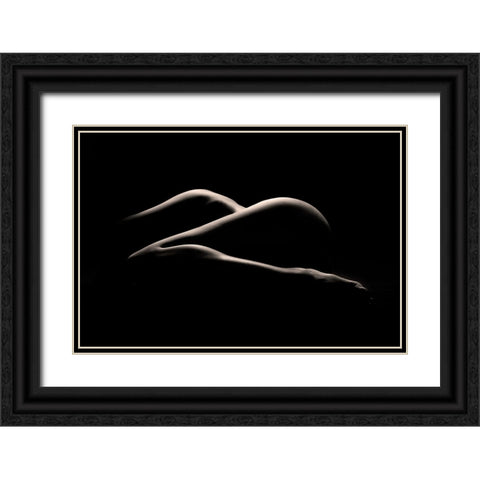 Bodyscape : I See Z Black Ornate Wood Framed Art Print with Double Matting by Sungkono, Heru