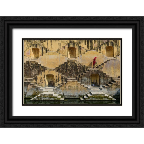 Panna Meena Ka Kund Black Ornate Wood Framed Art Print with Double Matting by Masrie, Muslianshah