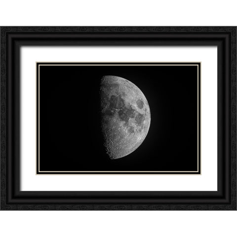 Luna Black Ornate Wood Framed Art Print with Double Matting by C. Sink, Jeffrey