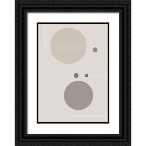 Space Orbit 02 Black Ornate Wood Framed Art Print with Double Matting by 1x Studio II
