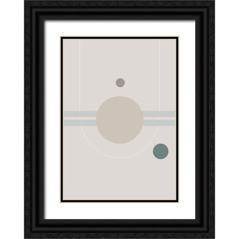 Space Orbit 01 Black Ornate Wood Framed Art Print with Double Matting by 1x Studio II