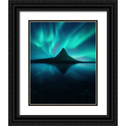 Dreamtime Black Ornate Wood Framed Art Print with Double Matting by George, David