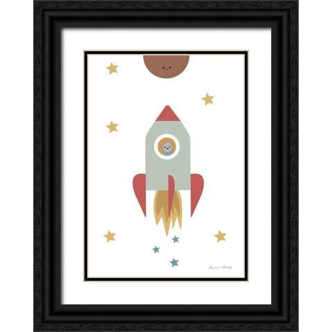 Solar Rocket Black Ornate Wood Framed Art Print with Double Matting by 1x Studio II