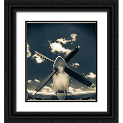 Missing the sky Black Ornate Wood Framed Art Print with Double Matting by Haras, Lari