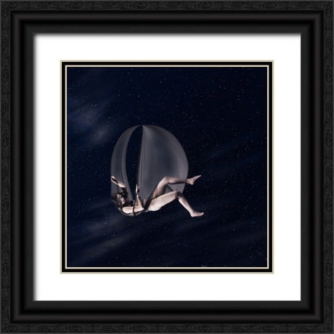 Abeyance Black Ornate Wood Framed Art Print with Double Matting by K. Schoeps, Axel